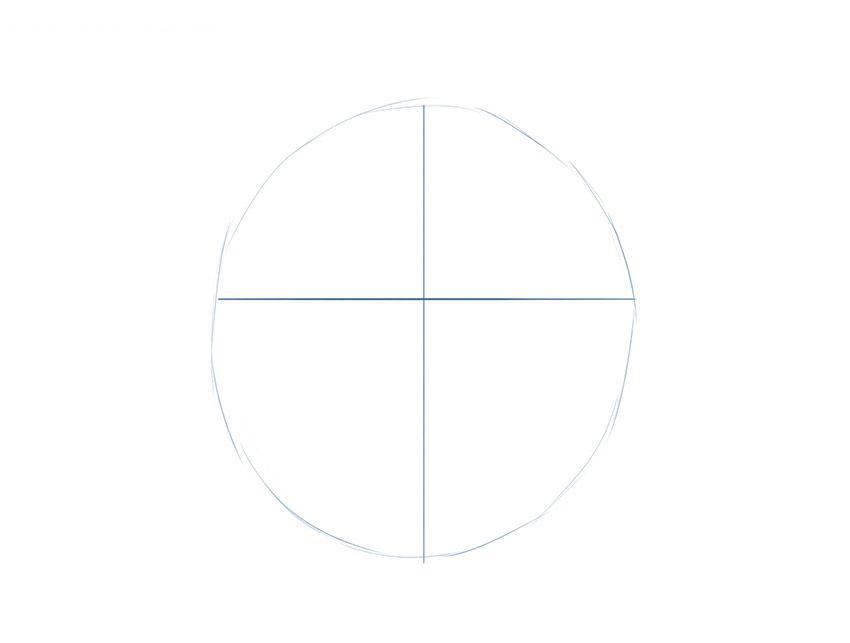 如何画狼脸的正面图