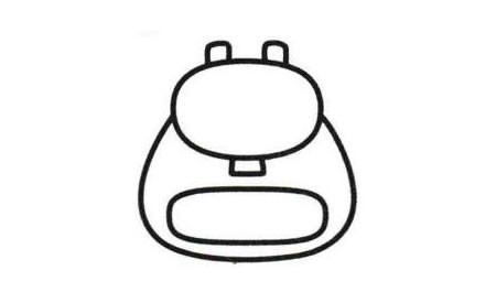 书包简笔画法步骤05