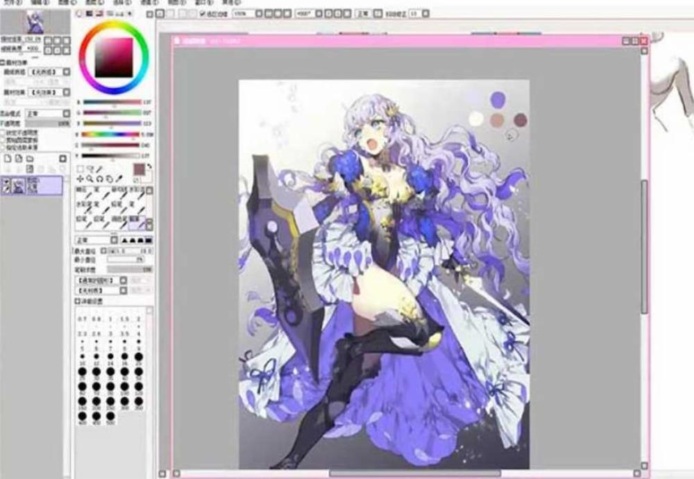 SAI手绘板绘画日系插画漫画视频教程(22课)