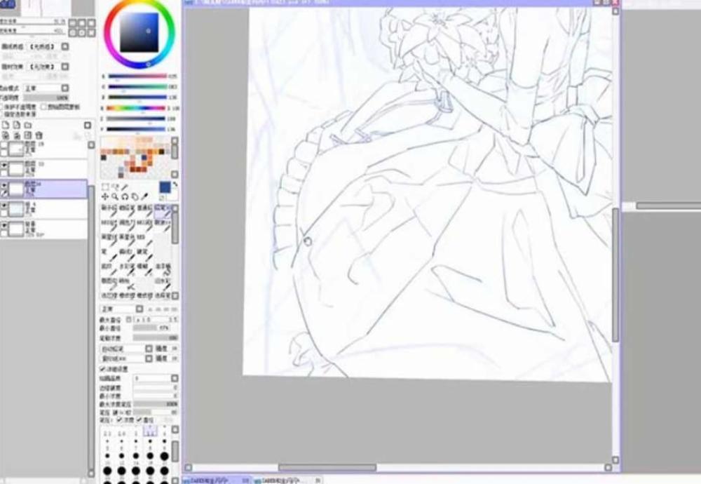 SAI+PS插画漫画培训基础入门自学视频教程