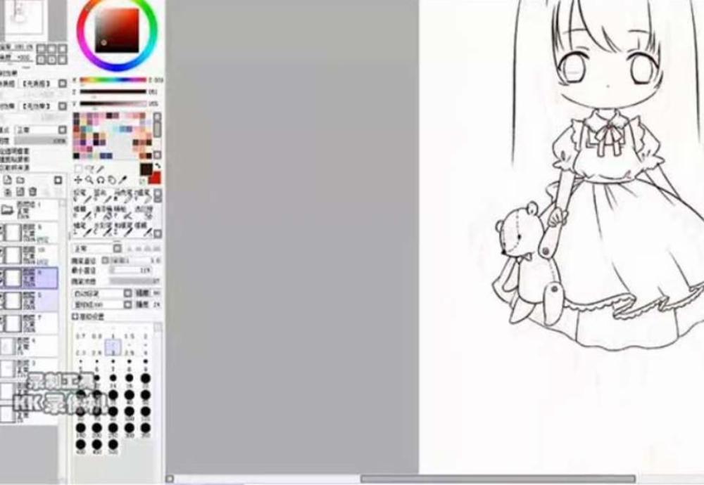 SAI绘画Q版插画24节高级视频教程