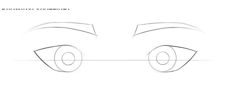 如何一步一步画动漫眼睛