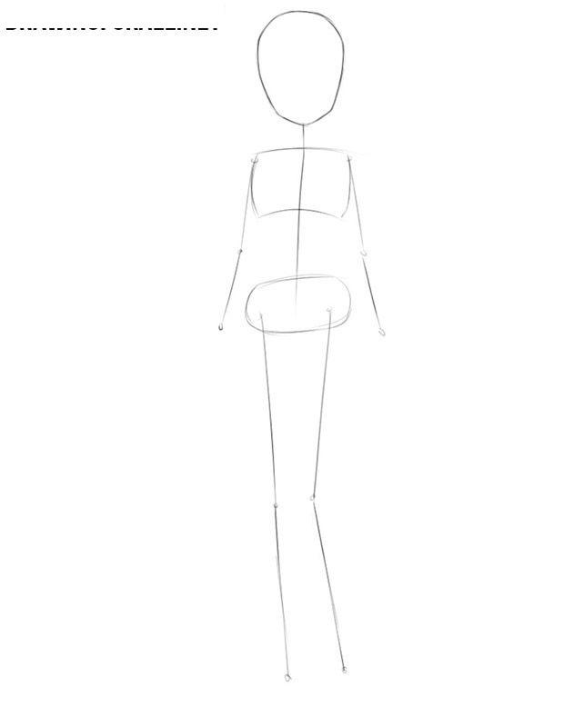 如何一步一步画一个动漫女孩